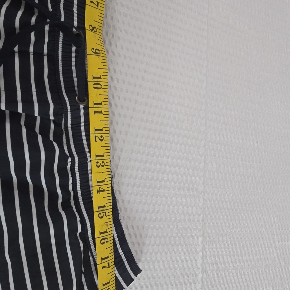 Michael Kors Navy and White Striped Swim Trunks XL - Picture 4 of 6